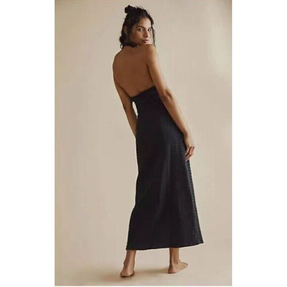 NWT FREE PEOPLE ENDLESS SUMMER NYA MAXI DRESS IN BLACK - Picture 3 of 5
